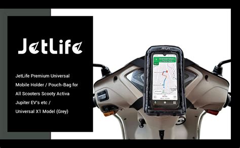 JETLIFE Universal Mobile Holder/Stand/Mount Pouch for Scooters Scooty ...