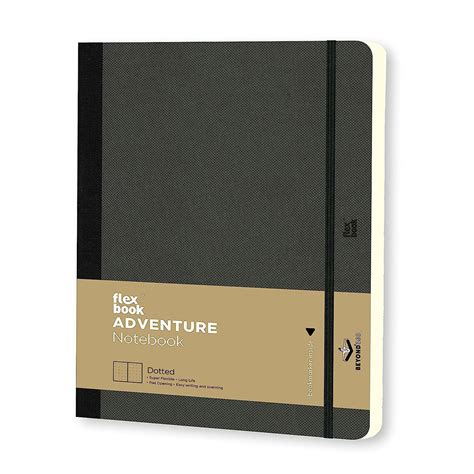 Flexbook Adventure Series Off Black- Dotted- Medium - SCOOBOO - Flex book