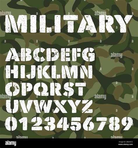 Military Stencil Letters Printable