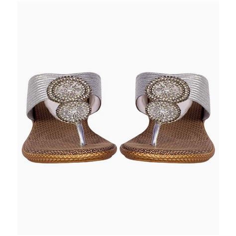 Buy Z Plus Women's Silver Barbour Wedges Sandal at Amazon.in