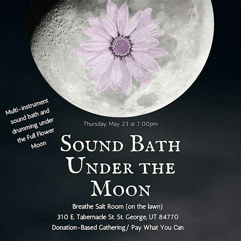 Sound Bath Under the Moon (Pay What You Can), BREATHE Salt Room, St ...