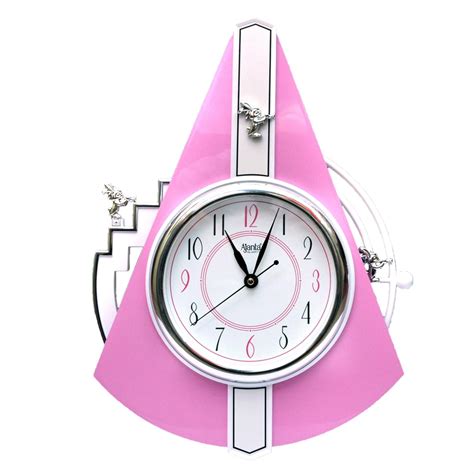 Buy JJ Watch Fancy Pendulam Wall Clock Model Number 4727 Pink Online at ...