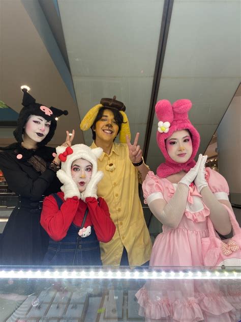 Sanrio cosplay cosplayers Hello Kitty Halloween Costume, Cute Group ...