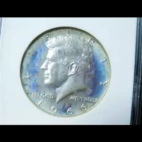 1966 Half Dollars Kennedy Clad ANACS MS-66 Special Mint Set Double Die ...