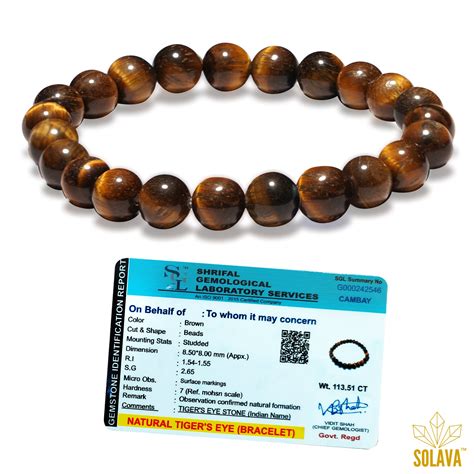 Buy 100% Original certified Tiger Eye bracelet – SOLAVA WORLD