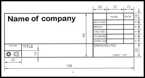 Image result for AutoCAD Title Block