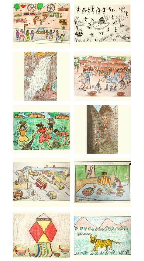 सकाळ चित्रकला स्पर्धा नमुना चित्रे PDF डाउनलोड करा.