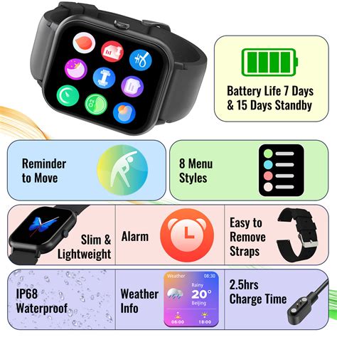 pTron Reflect Ace Bluetooth Calling Smartwatch (Black) - pTron India