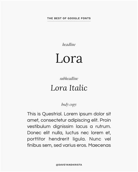 The Best Free Google Fonts That We Love for 2024 | Davey & Krista