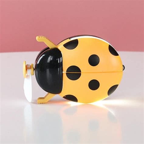Portable USB Mini Fan Multi-function Cartoon Lighting Fan (Yellow Lady ...