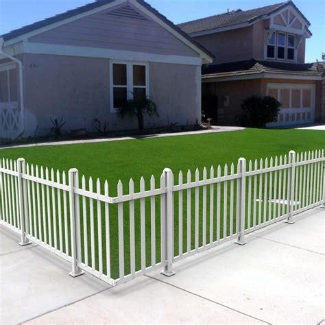 Amazon.com: E&K 1 Set 30" H x 84" L Vinyl White Picket Fence Panels No ...