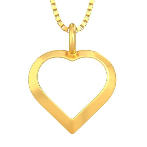 Joyalukkas 22KT (916) Yellow Gold Heart shaped Pendant for kids ...