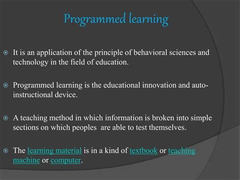 Image result for Programmed Learning