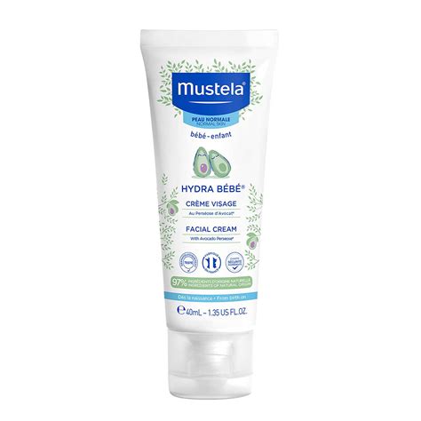 Amazon.com: Mustela Hydra Bebe Face Cream - Daily Baby Moisturizer with ...