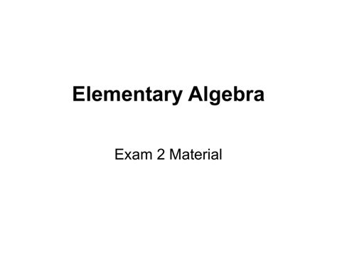 Image result for Tutorial On Elementary Algebra