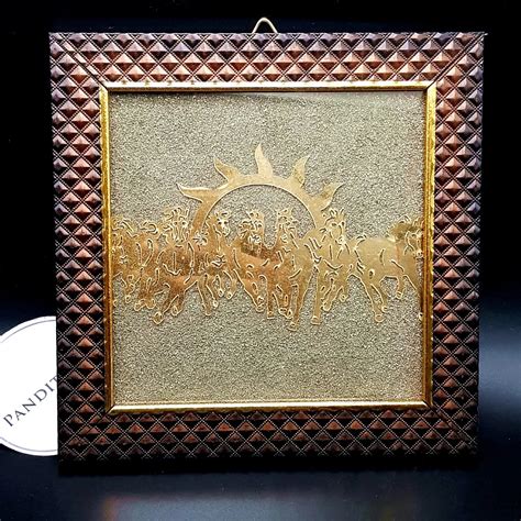 Seven Running Horses Pyrite Dust Plate - Success - Pandit.com