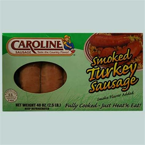 Caroline Smoked Turkey Sausage 2.5 Lbs - Arnold's Meats