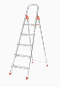Aluminium Ladder 5 Step (Height After Opening 45 inches) : Amazon.in ...