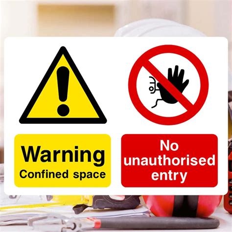 Confined Space No Entry Sign UK