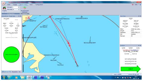 Beam Search Algorithm for Ship Anti-Collision Trajectory Planning