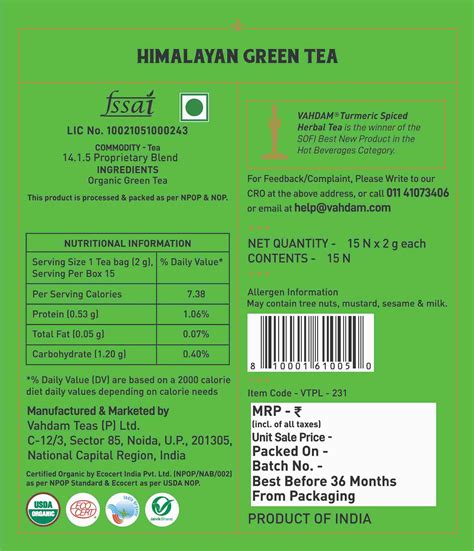 Buy Organic Himalayan Green Tea Online @ Best Prices in India - VAHDAM ...