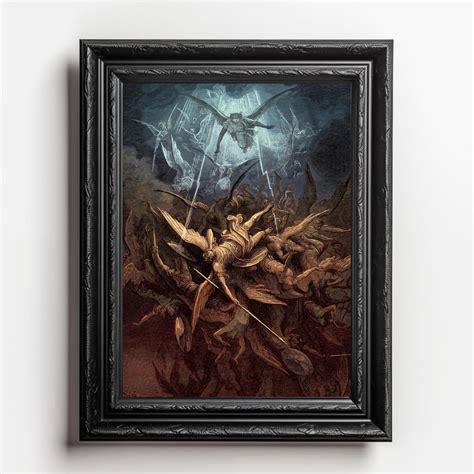 Gustave Doré Paradise Lost Fall of Angels Illustration Art Print | Epic ...