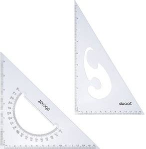 Flipkart.com | eBoot Large Triangle Ruler Square Set, 30/60 And 45/90 ...