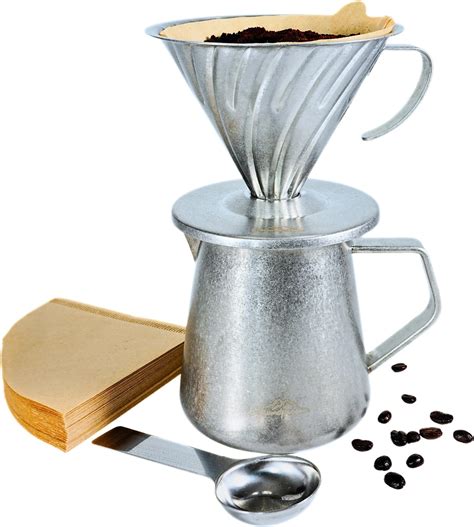 Amazon.com: Melitta Pour-Over Coffee Brewer & Stainless Steel Carafe ...