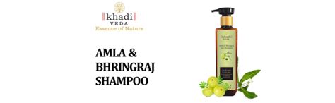Buy Khadi Veda Shampoo Amla Bhringraj for Oily hair 200 ml - pack of 3 ...