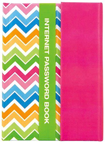 Brownlow Kitchen Gifts Internet Password Book, Multi-Color Chevron ...