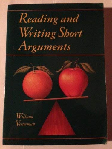 Buy Reading and Writing Short Arguments Book Online at Low Prices in ...