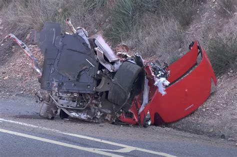 Ferrari splits in half, kills one in California car crash
