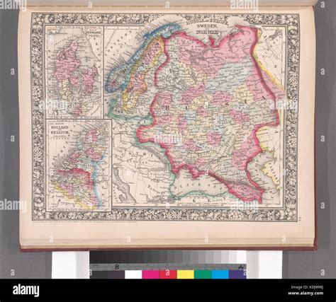Russia in Europe, Sweden, and Norway; Map of Denmark; Map of Holland and Belgium (NYPL b13663520 ...