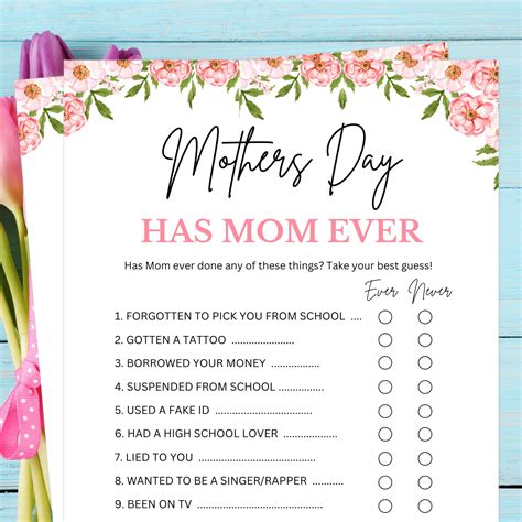 Mothers day game printable mothers day word scramble mothers day ...