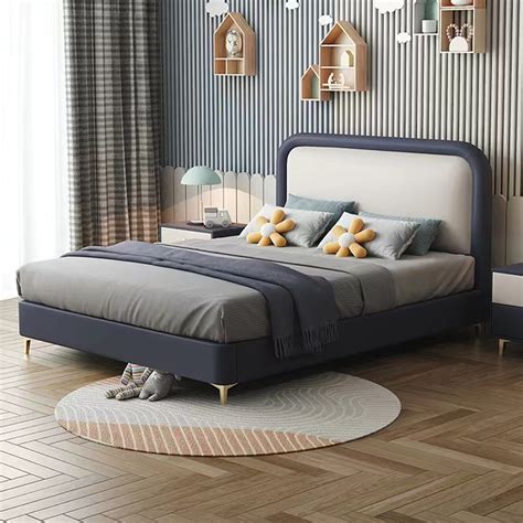 Twin Size Upholstered Platform Bed Frame with Soft Headboard - Modern ...