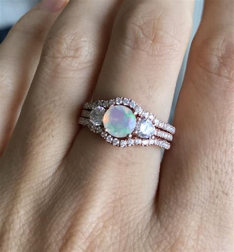 engagement rings opal