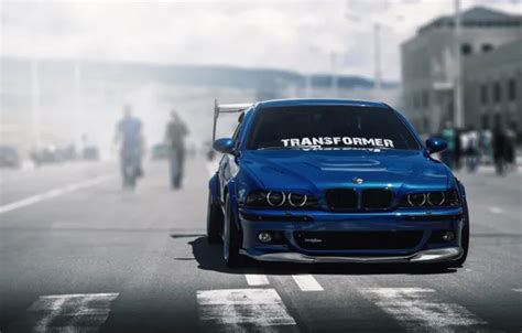 Download wallpaper Blue, E39, Splitter, M5, section bmw in resolution ...