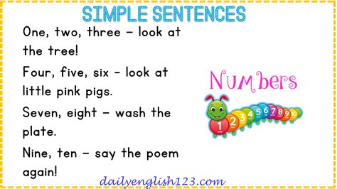 Image result for Simple Sentence Examples for Kids