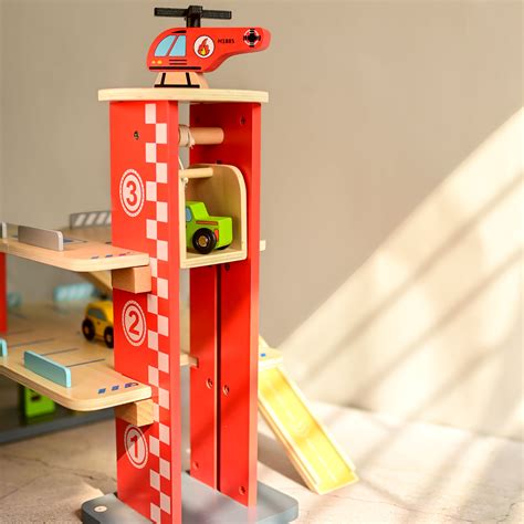 Best Drive In, Wooden Car Parking Garage Toy | Playbox India – PlayBox