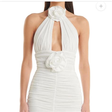 Eliya the label white floor length dress- worn once,... - Depop