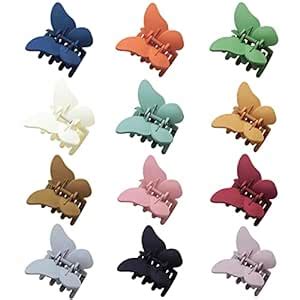 Soika® Clutcher Matte Butterfly | Anti-Slip Strong Fixing Hair Claw ...