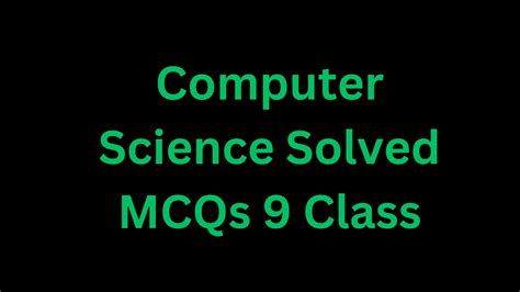 Image result for MCQ Computer Class 9