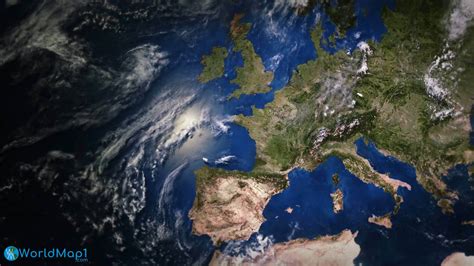 Explore Europe Satellite Map