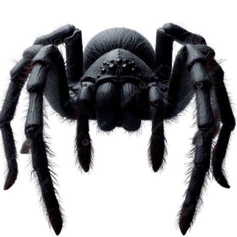 3d A Big Black Spider, 3d A Big Black, Spider, Spider Drawing PNG ...
