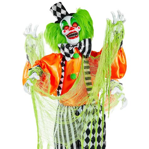 Best Choice Products - Funhouse Freddy, Motion Activated Animatronic Clown Halloween Prop ...