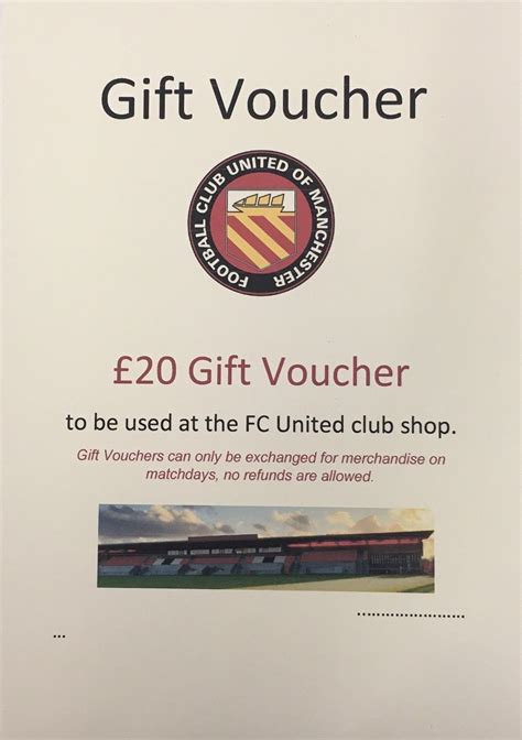 Gift Voucher - £20 - FC United of Manchester