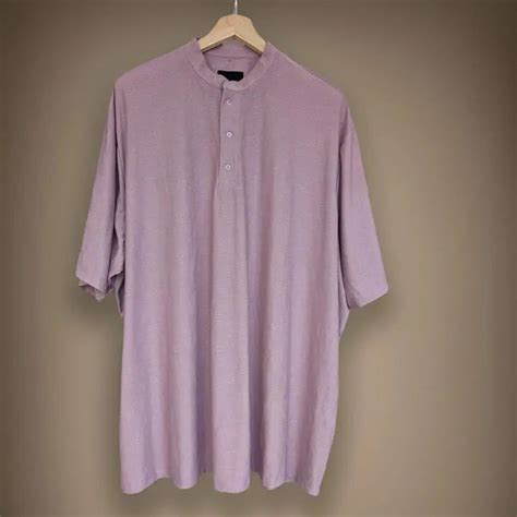 Periwinkle Mandarin Neck Dri-fit Tshirt BiggerBetter plus size clothes ...