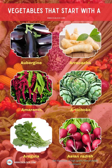 Vegetables That Start With A – English as a Second Language