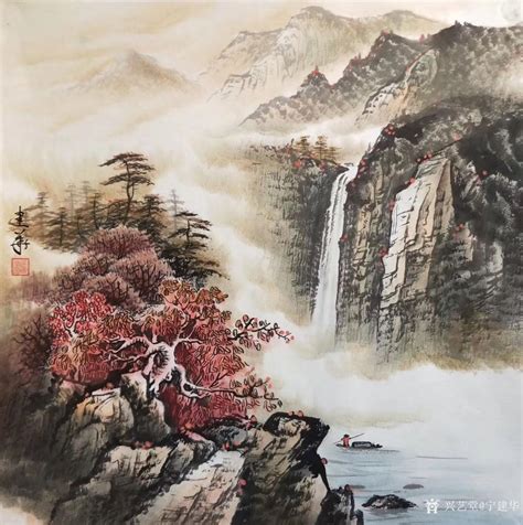 《锦绣山河》著名青绿山水画画家邓小林-搜狐