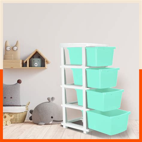 Stomo 4 Drawer Multi-Purpose Storage Organizer for Home and Office (Ja ...